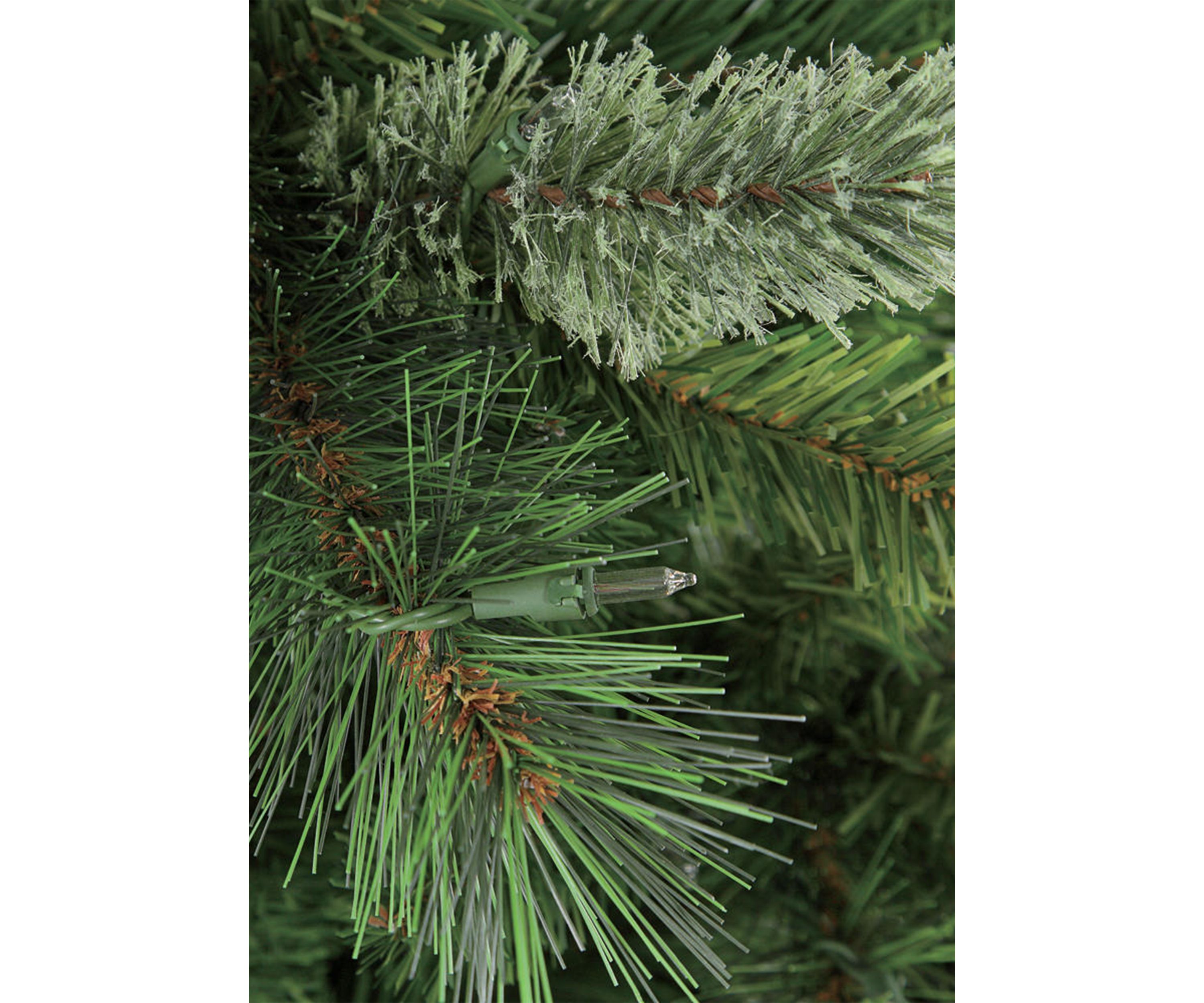 7.5 Foot  Pre Lit Tacoma Pine Artificial Christmas Tree with 600 Clear UL-listed Lights