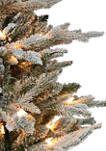 4.5 foot Pre-Lit Potted Flocked Scandinavian Fir Artificial Christmas Tree with 70 UL-Listed Clear Lights