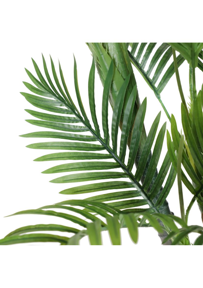 60" Artificial Areca Palm Tree with 18 Leaves with Black Plastic Pot