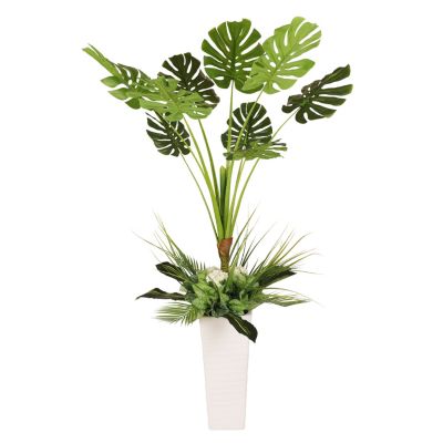 Puleo International 6ft Artificial Tarovine Tree, Green