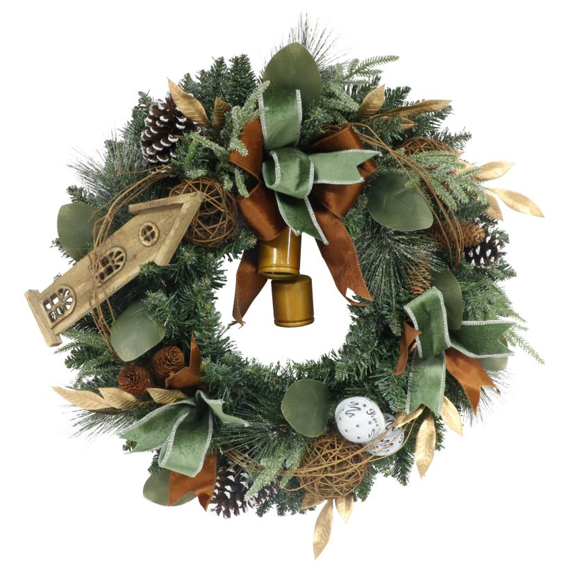 24 in. Adorned Artificial Wreath