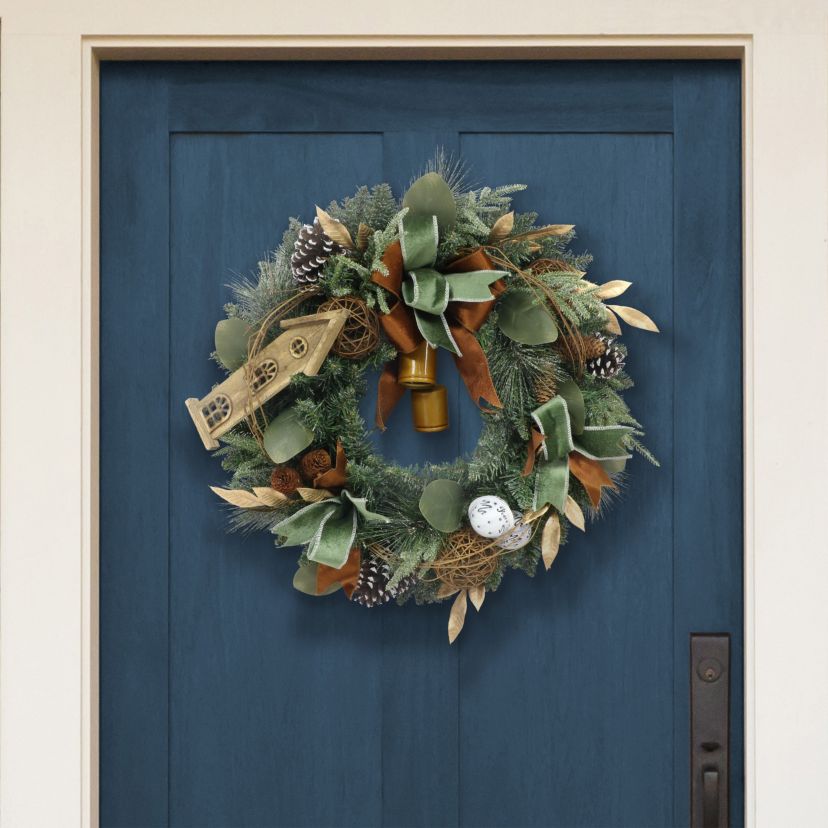 24 in. Adorned Artificial Wreath