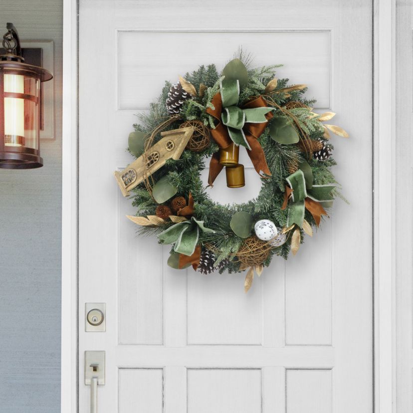 24 in. Adorned Artificial Wreath