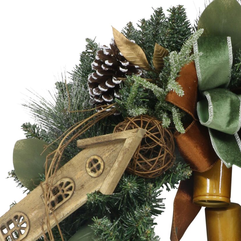 24 in. Adorned Artificial Wreath