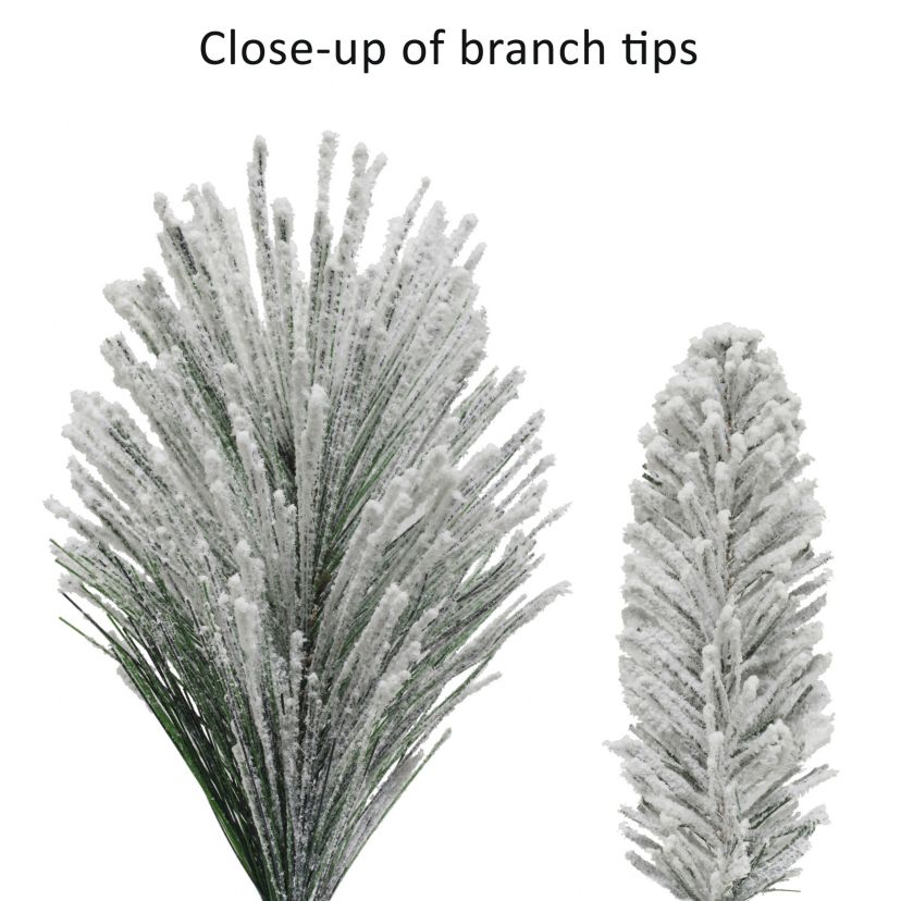 24 in. Adorned Flocked Artificial Wreath