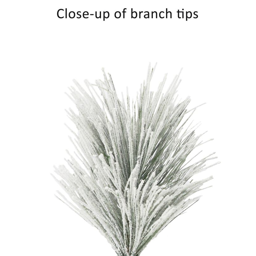 24 in. Adorned Flocked White Wreath