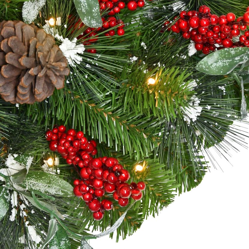 36 in. x 16 in. Pre-Lit Mailbox Cover