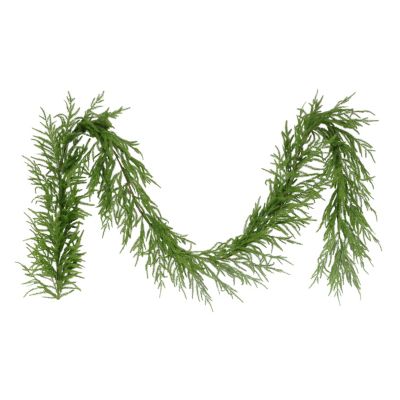 Puleo International 9 ft. x 10 in. Artificial Garland, Green