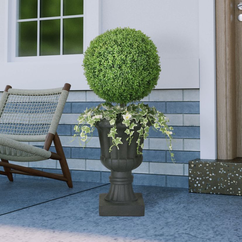 41" Topiary Boxwood Artificial Tree