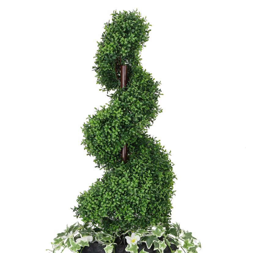52" Topiary Spiral Boxwood Artificial Tree