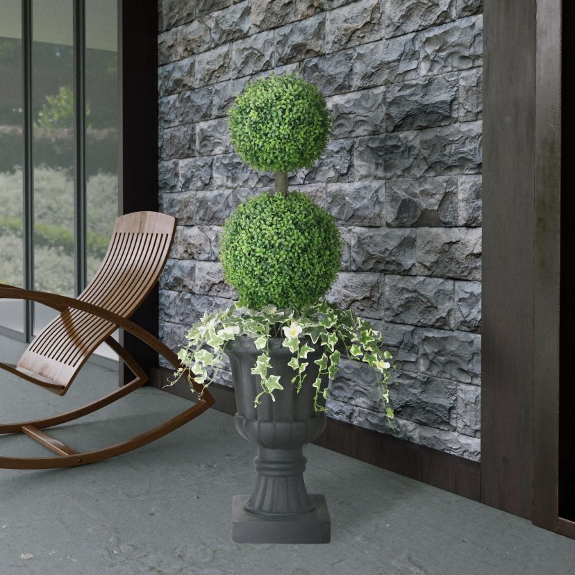 48" Topiary Boxwood Artificial Tree