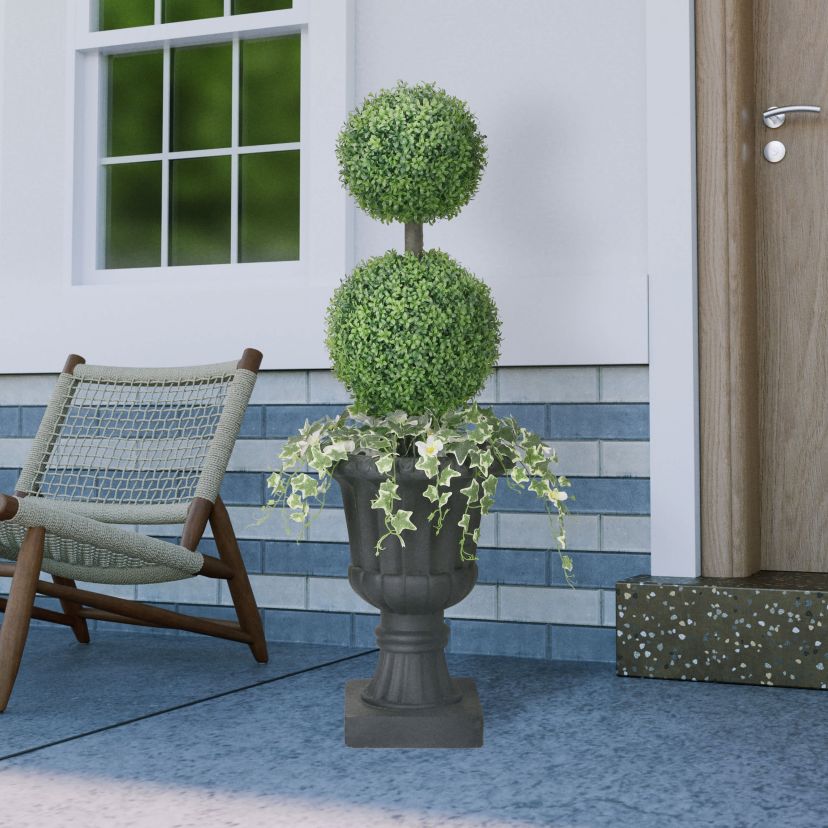 48" Topiary Boxwood Artificial Tree