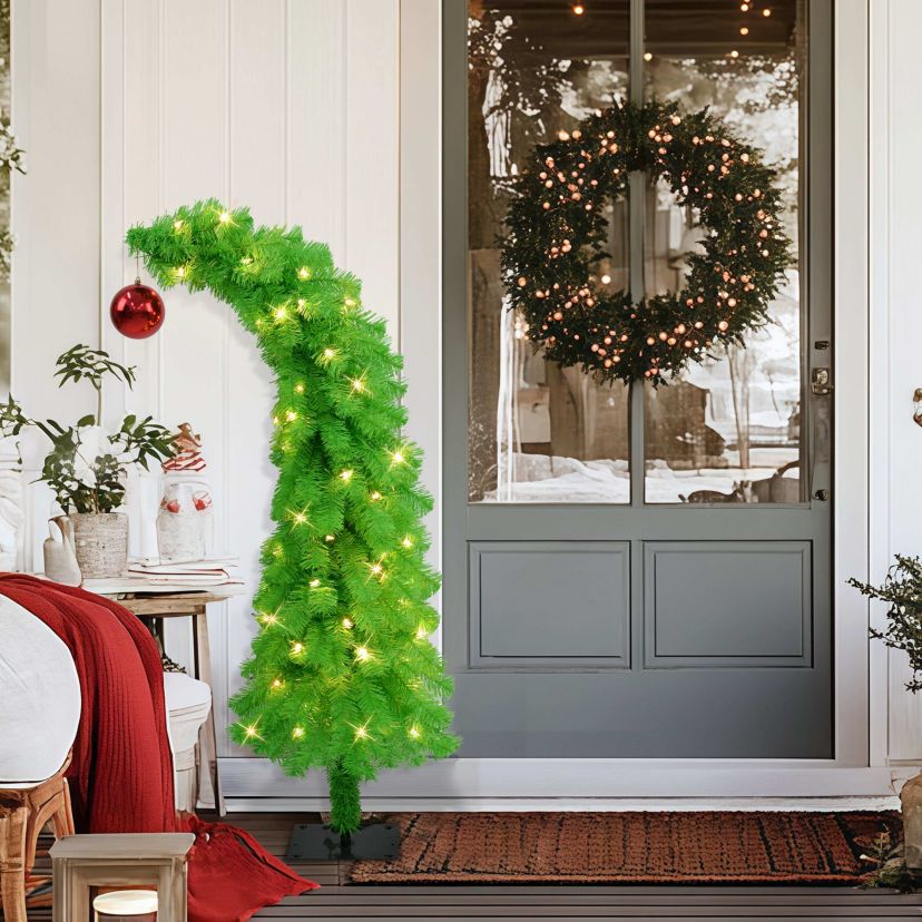 Puleo International 4 Pre-Lit Artificial Whimsical Christmas Tree