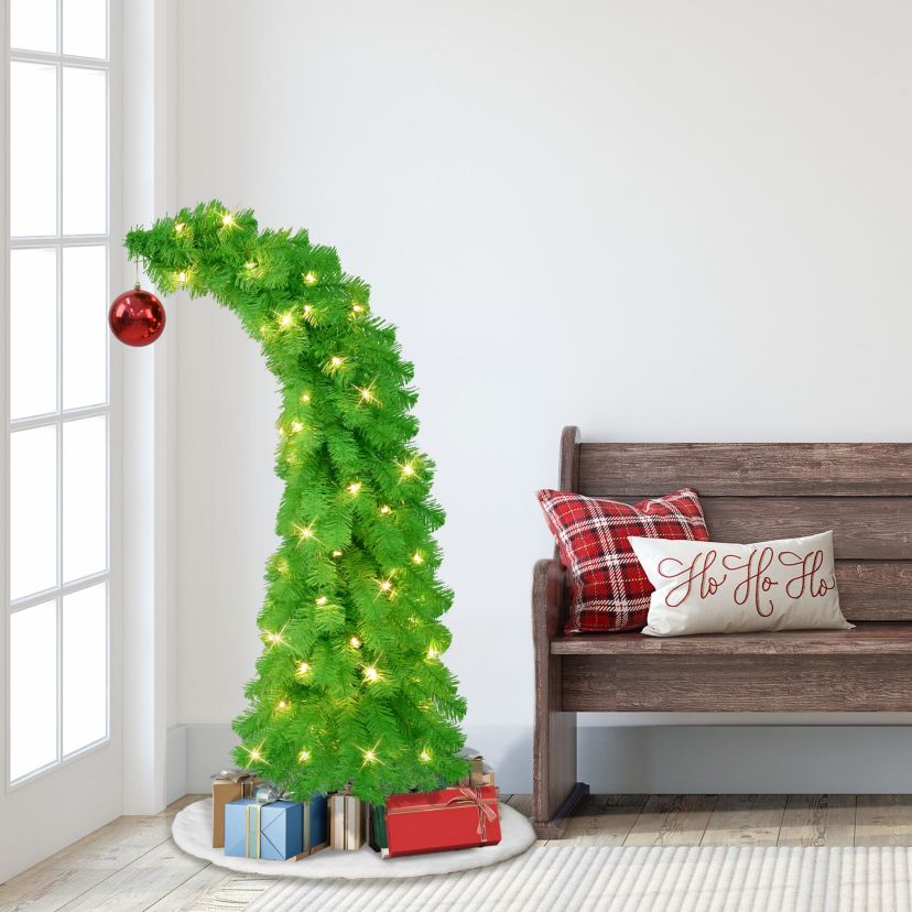 Puleo International 4 Pre-Lit Artificial Whimsical Christmas Tree
