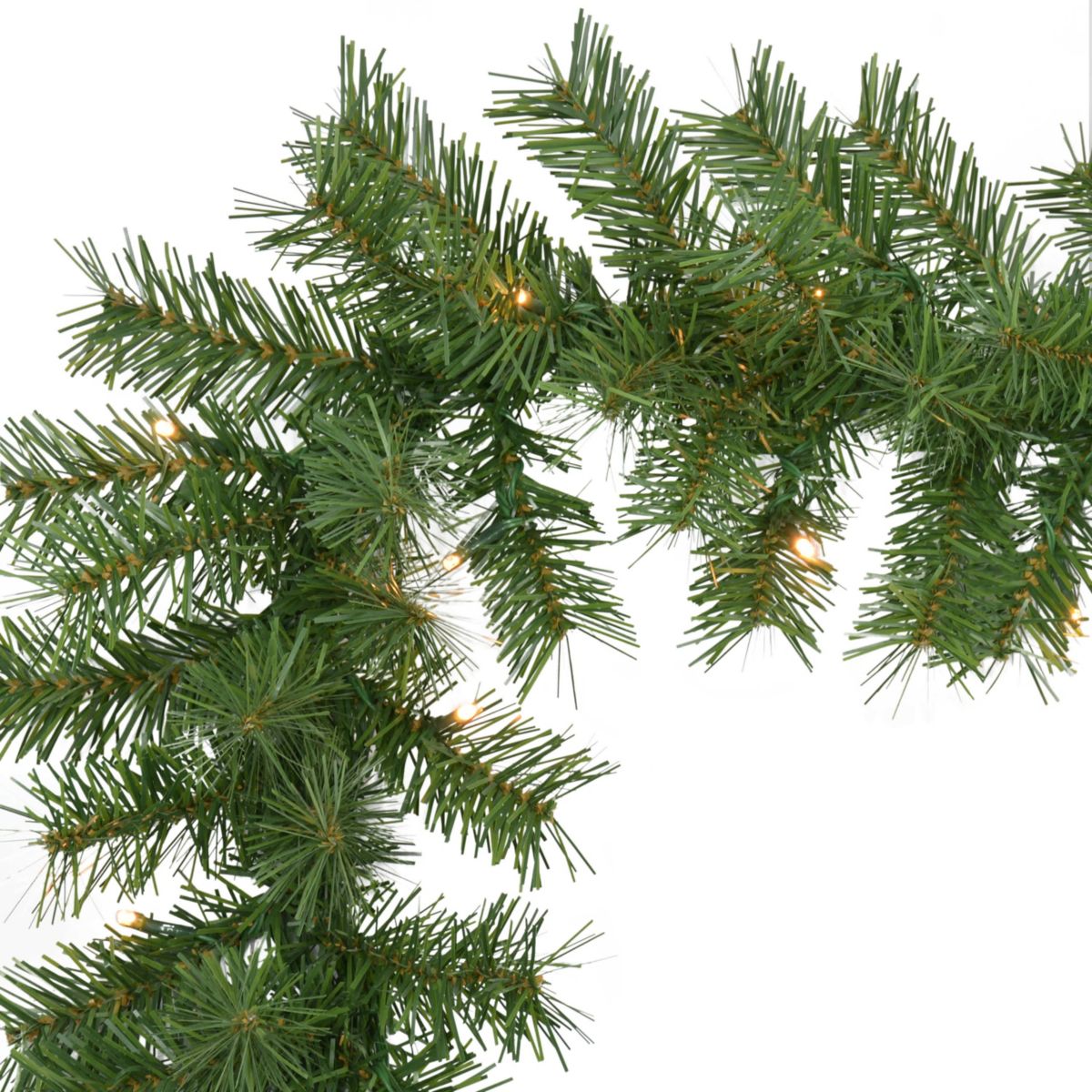 Puleo International 4-Piece Pre-Lit Artificial Christmas Décor Set Featuring 2 Trees, 1 Wreath, and 1 Garland