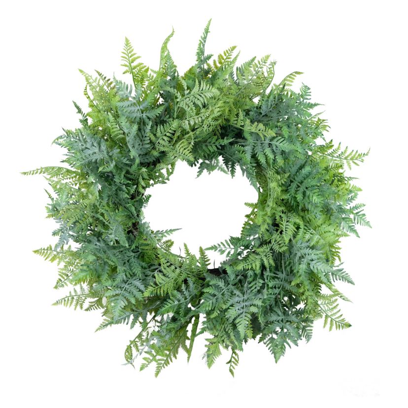 Puleo International 26-inch Artificial Fern Spring Wreath
