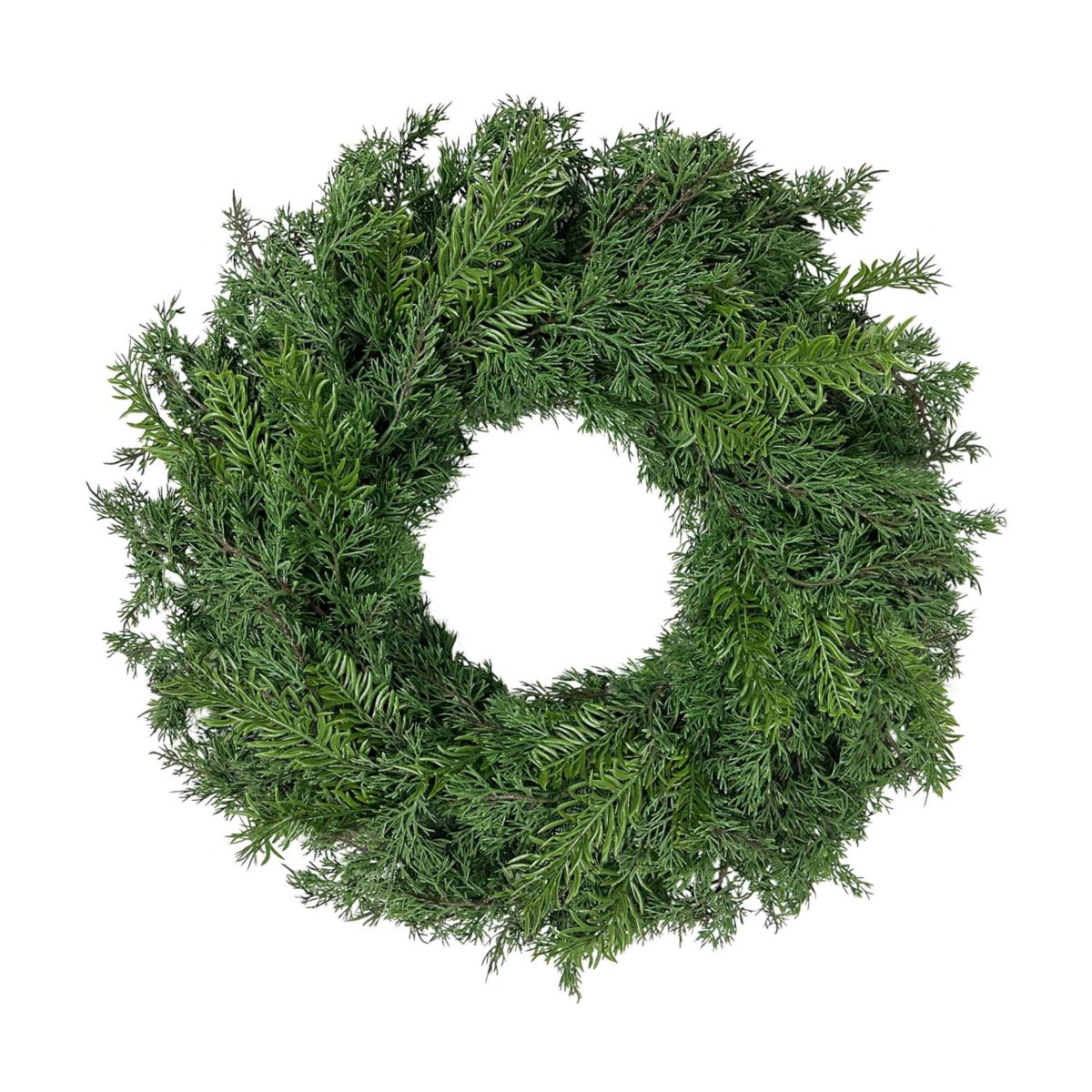 Puleo International 24" Artificial Christmas Wreath with Soft PE Branch Tips