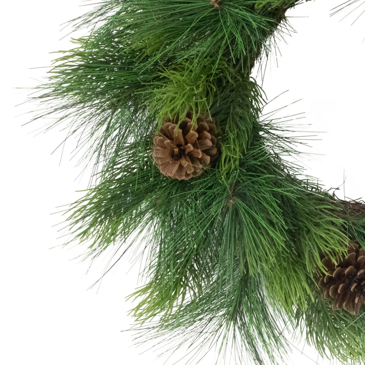 Puleo International 24" Artificial Adorned Wreath with Pinecones