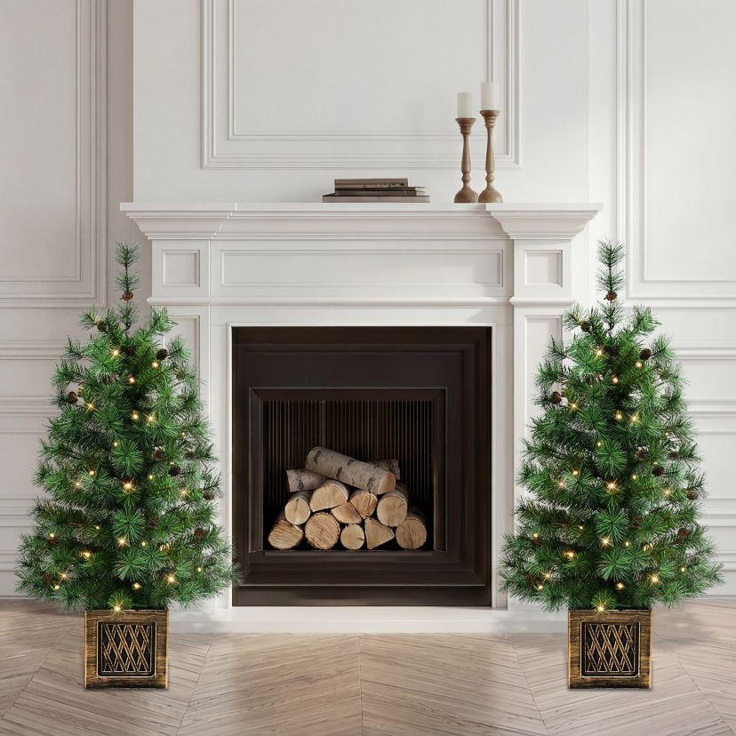 Puleo International Puleo International 7.5 ft Pre-Lit Artificial