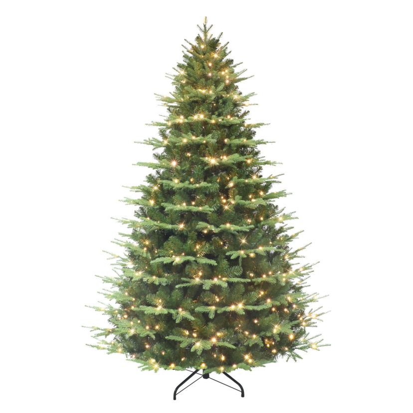 7.5 Pre-Lit Alaskan Winter Fir Tree with Dual-Color LED Lights
