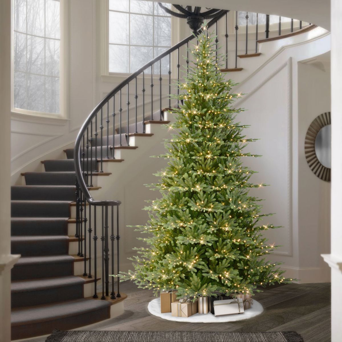 9 ft. Pre-Lit Slim Artificial Tree