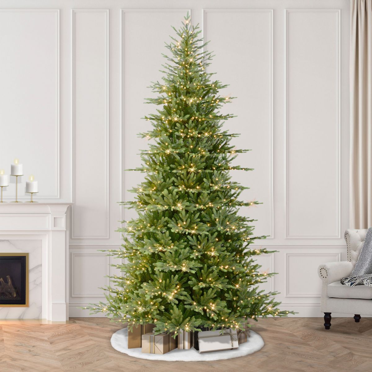 9 ft. Pre-Lit Slim Artificial Tree