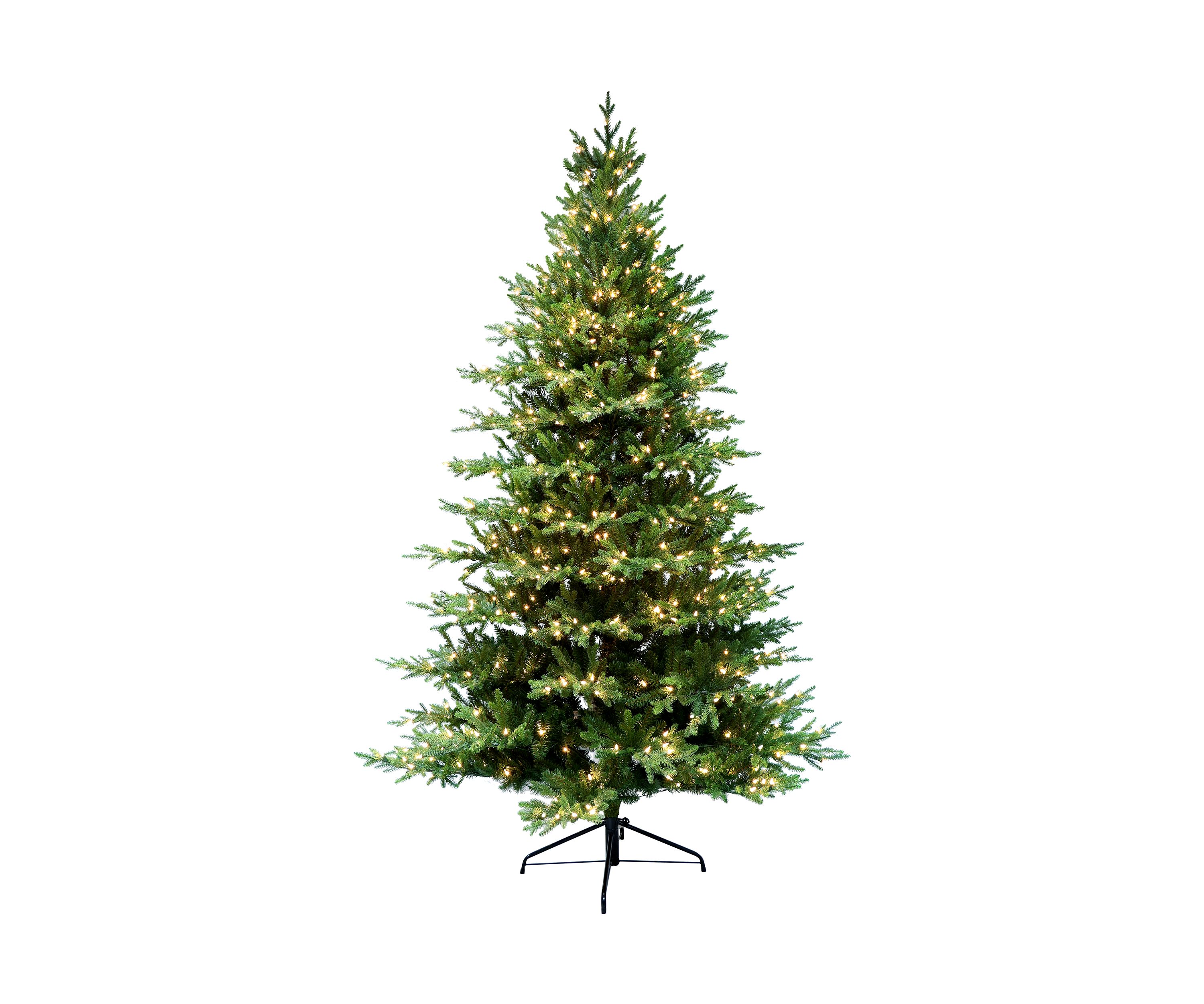 6.5-foot Pre-Lit Balsam Artificial Fir Tree 2626 Tips 400 Clear Lights