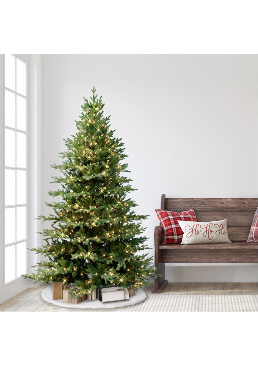 6.5-foot Pre-Lit Balsam Artificial Fir Tree 2626 Tips 400 Clear Lights