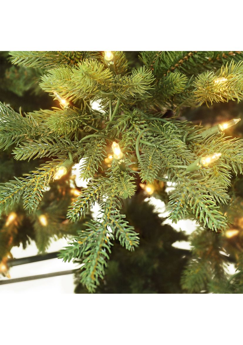 6.5-foot Pre-Lit Balsam Artificial Fir Tree 2626 Tips 400 Clear Lights