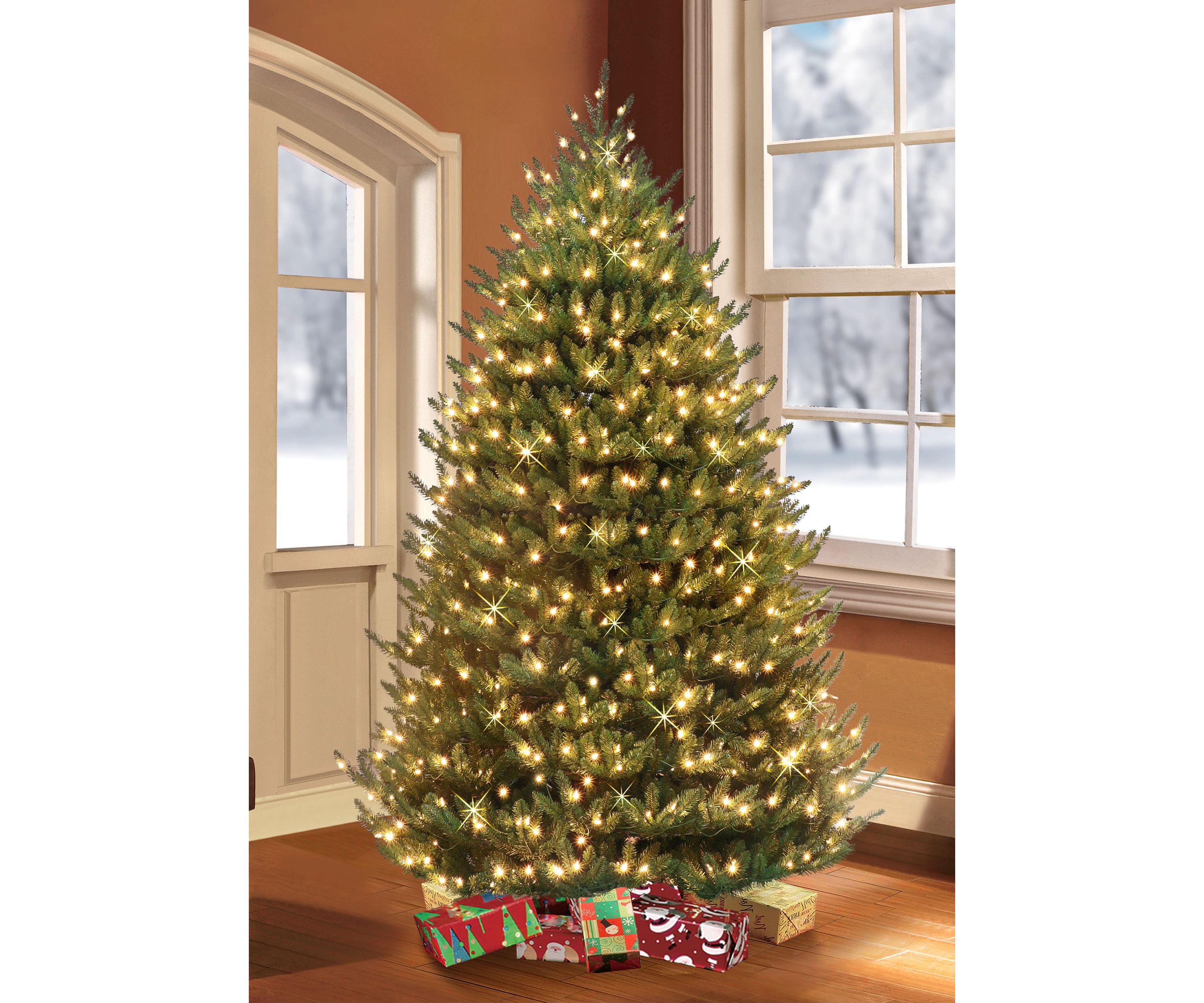 Pre-Lit 6.5-Foot Canadian Balsam Fir Christmas Tree
