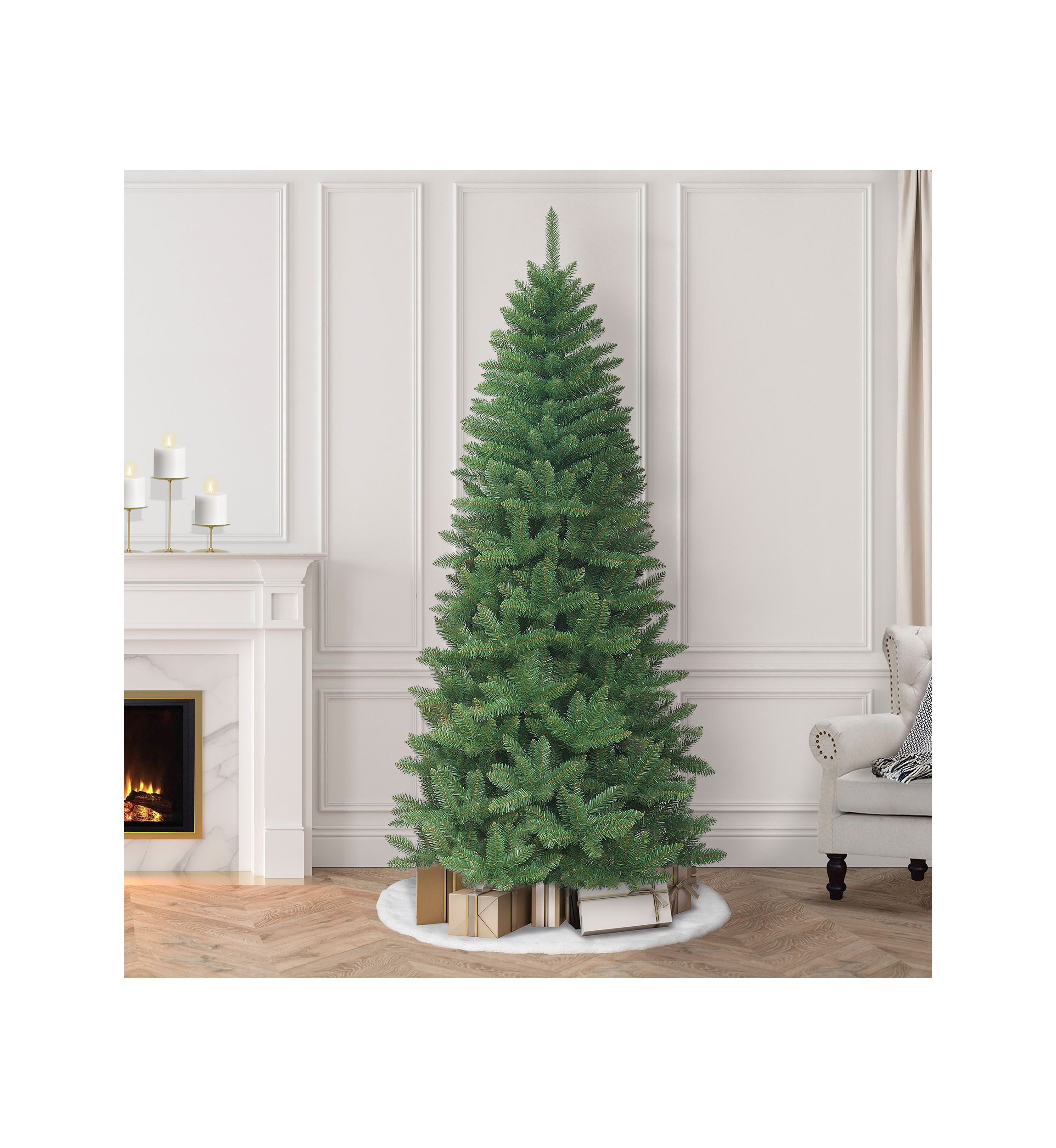 7-foot Unlit Carson Artificial Pine Tree 680 Tips