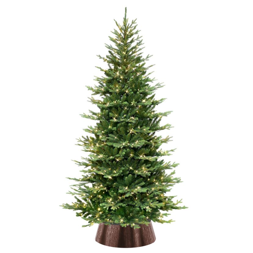 7.5 Pre-Lit Slim Chatham Spruce Artificial Christmas Tree with Matching Skirt