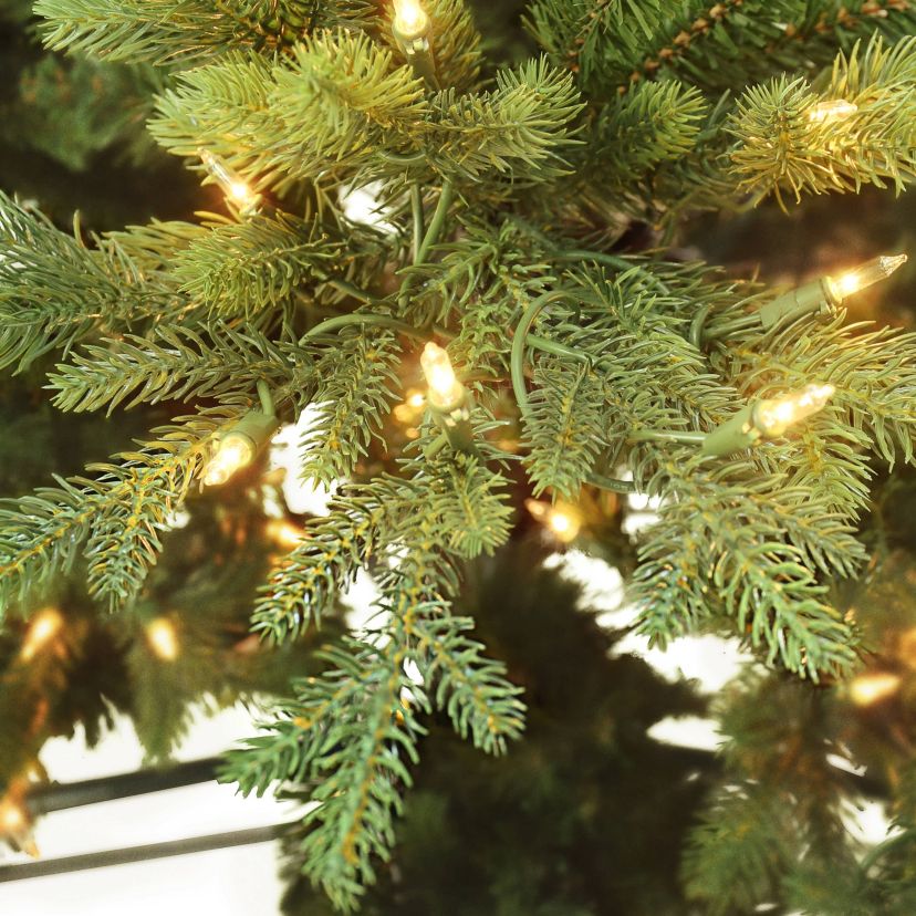 7.5 Pre-Lit Slim Chatham Spruce Artificial Christmas Tree with Matching Skirt