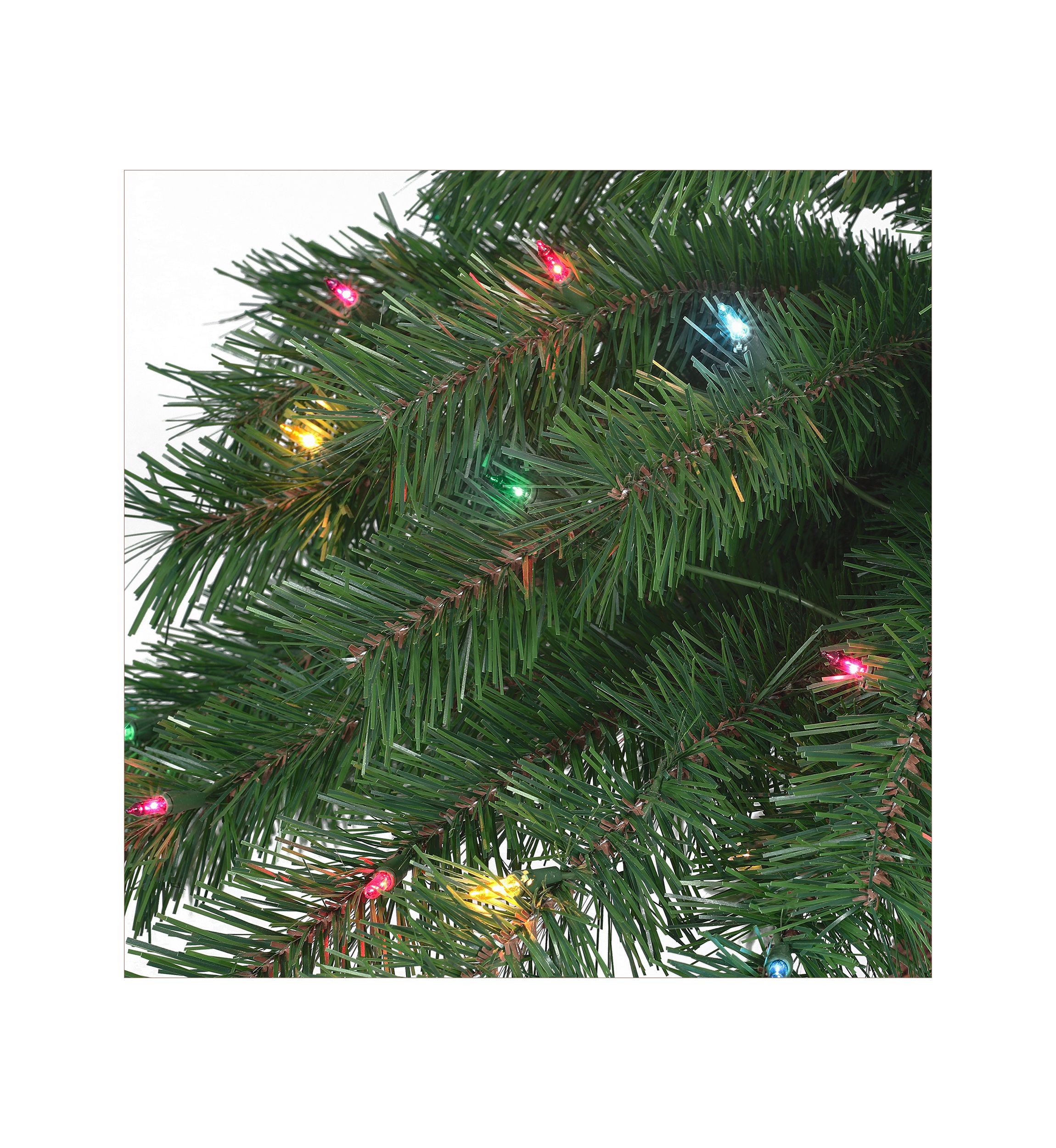 3.5-foot & 6-foot Pre-Lit Double Trunk Artificial Palm Tree 105 Tips 175 Multi-Color Lights