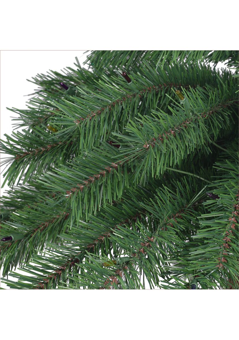 3.5-foot & 6-foot Pre-Lit Double Trunk Artificial Palm Tree 105 Tips 175 Multi-Color Lights