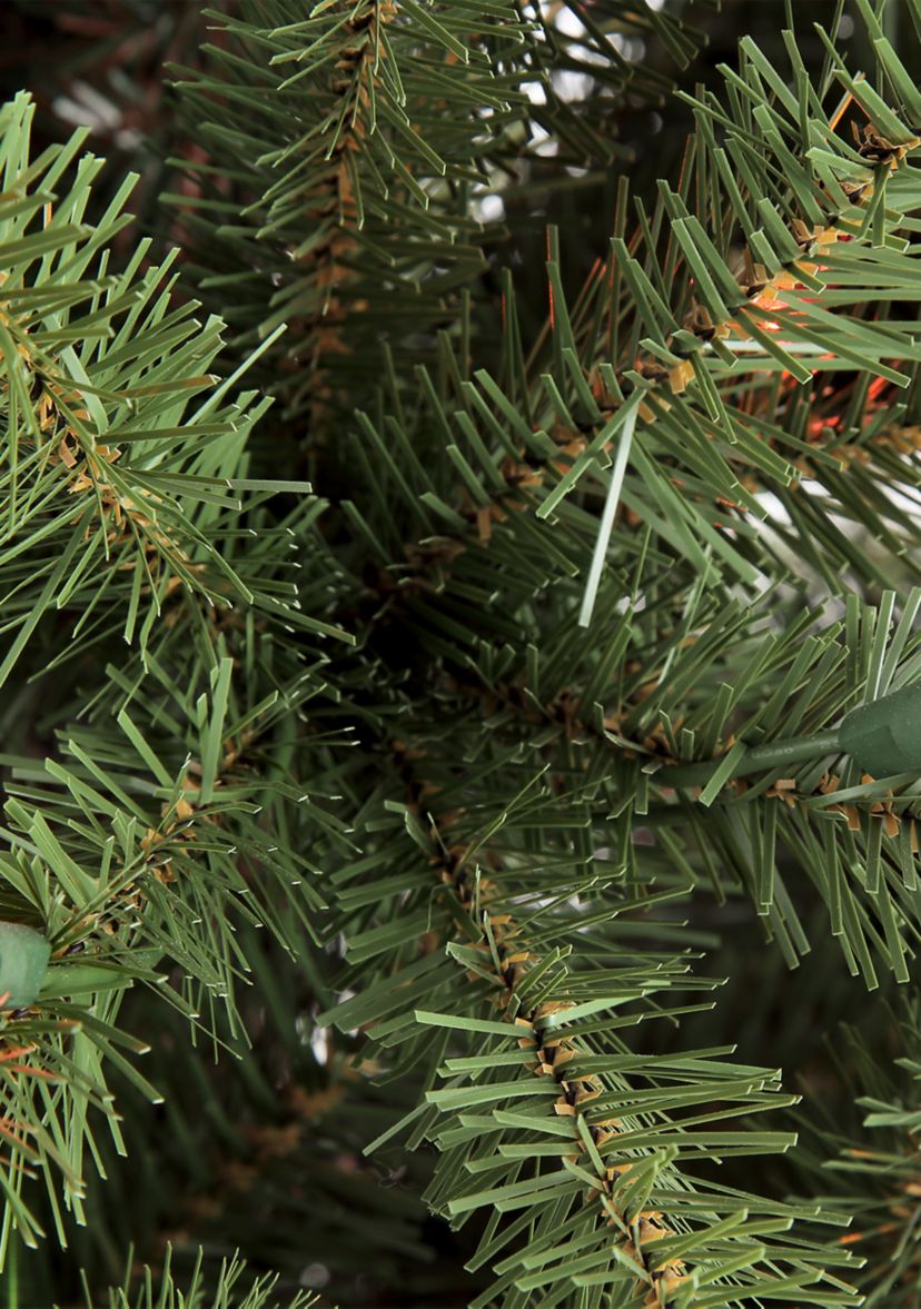 Pre-Lit 4.5-Foot Slim Franklin Fir Christmas Tree with