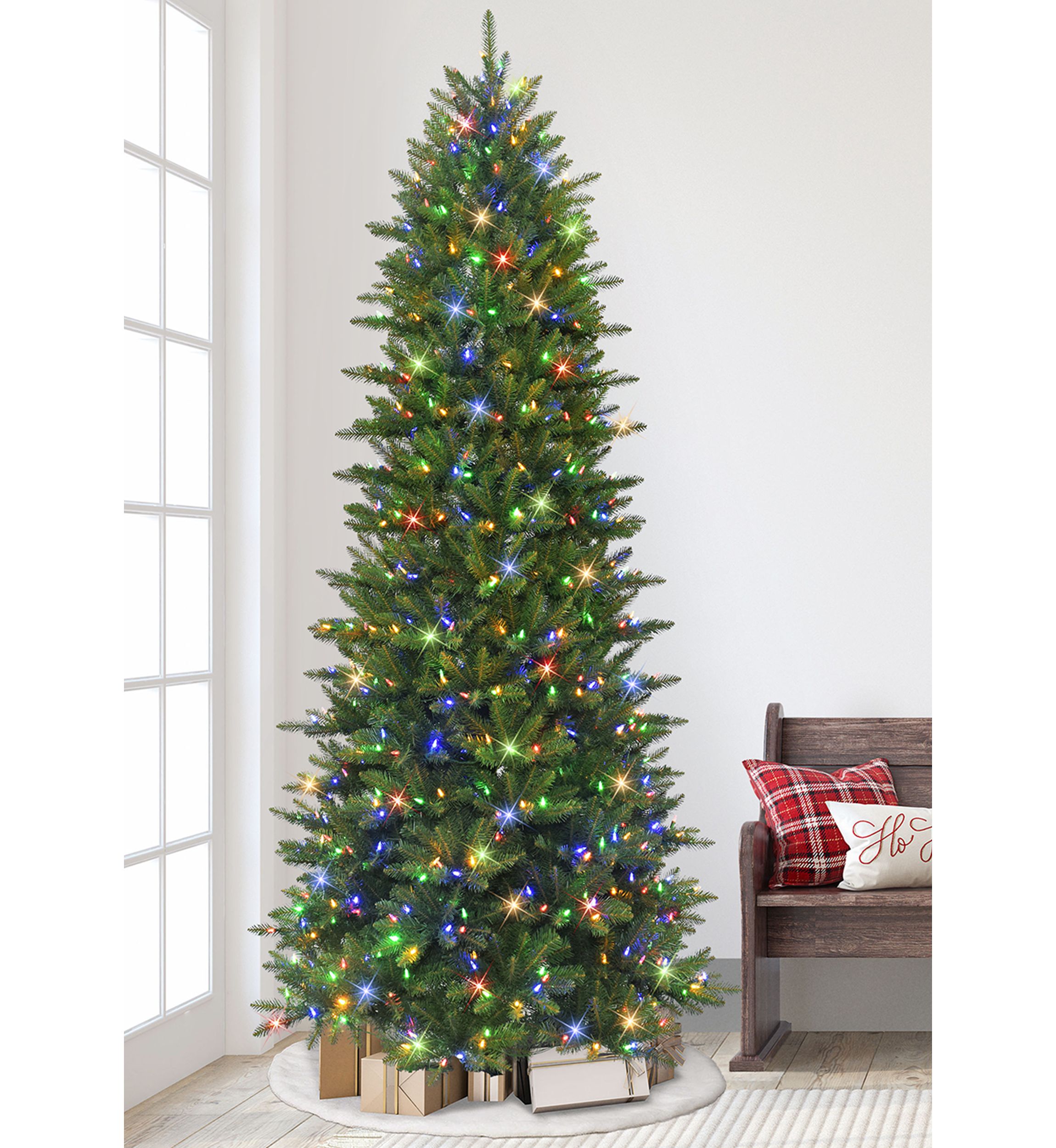 Pre-lit Slim Fraser Fir Tree