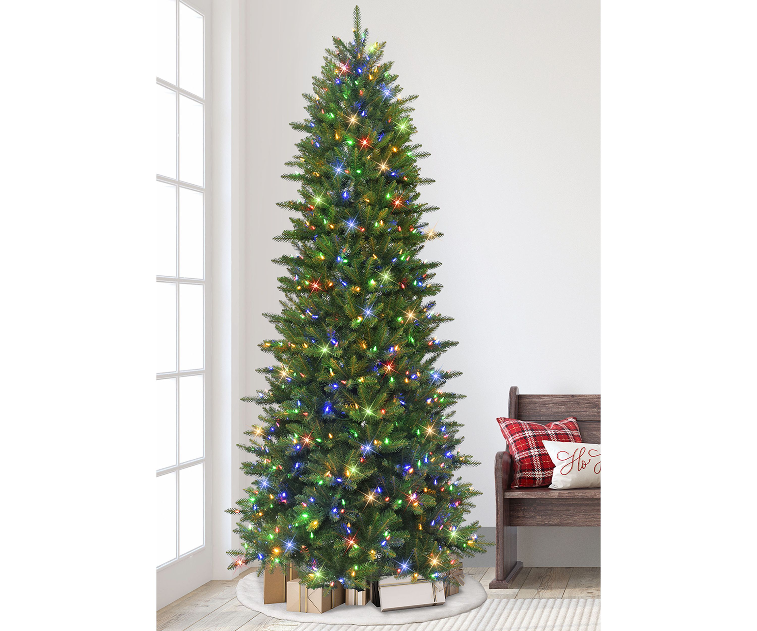 Pre-lit Slim Fraser Fir Tree