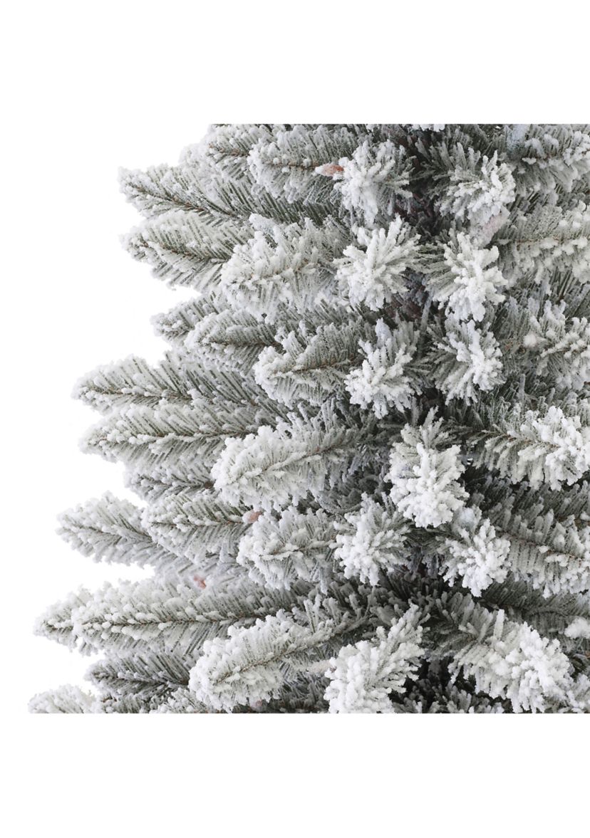 3-foot Pre-Lit Flocked Artificial Fraser Fir Tree 161 Tips 70 Multi-Color Lights