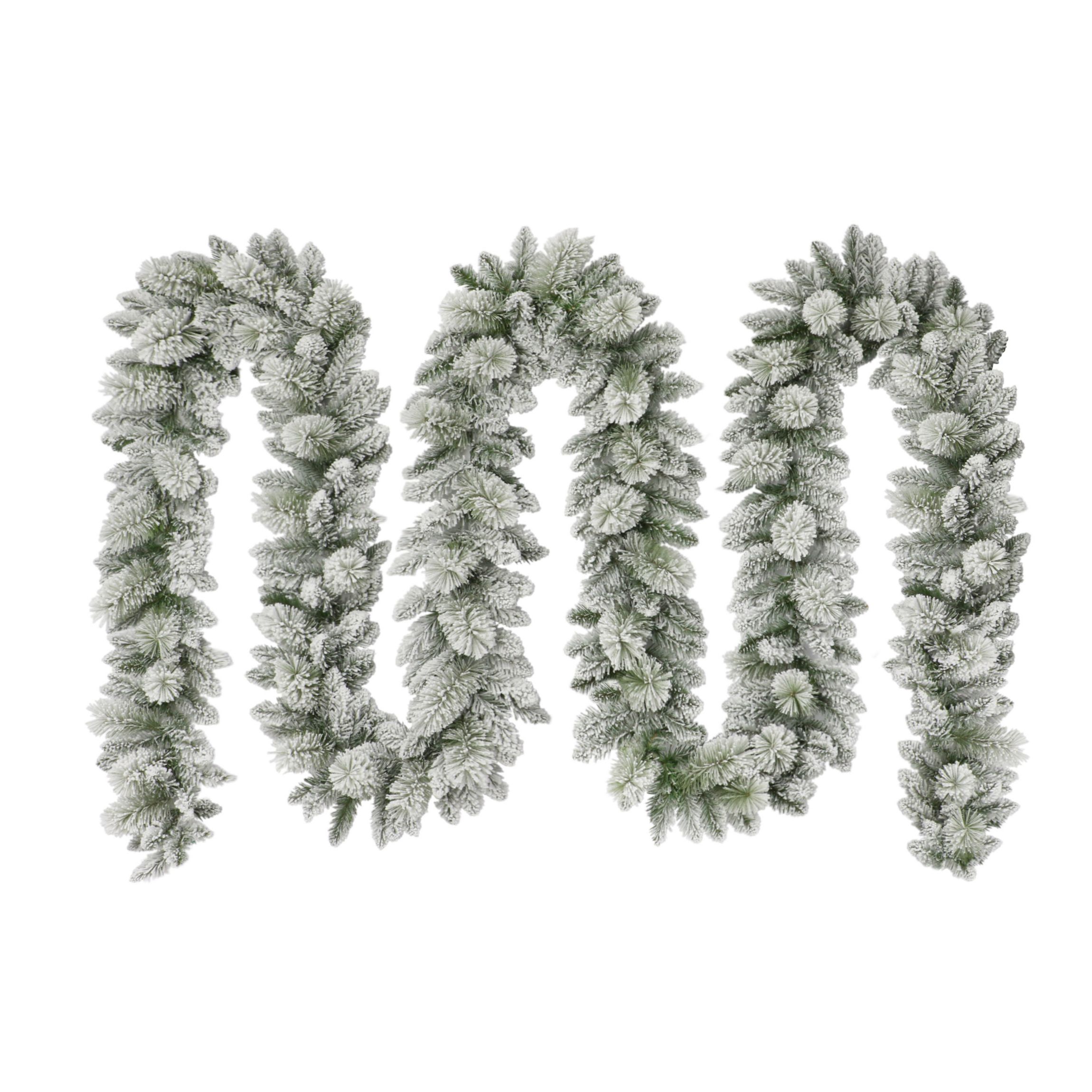 20 ft. x 10 in. Flocked Garland