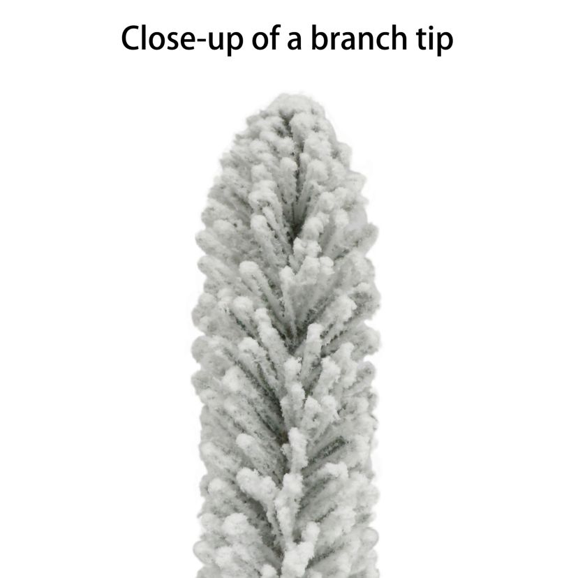 4 ft. Pre-Lit Flocked Artificial Tree