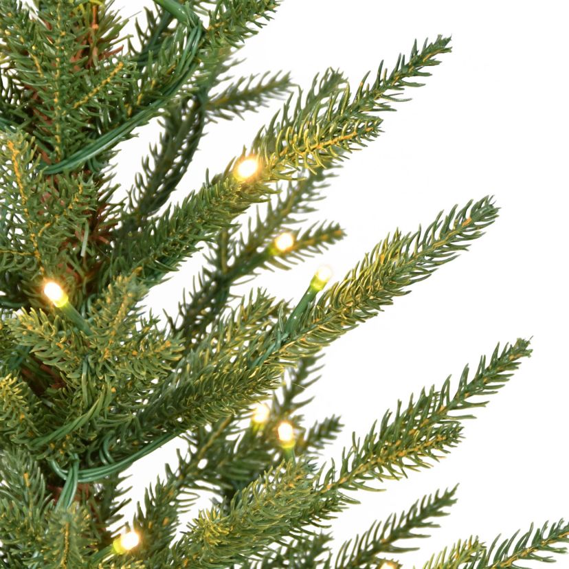 Puleo International 2 Pre-Lit Artificial Green Potted Arctic Fir Tree