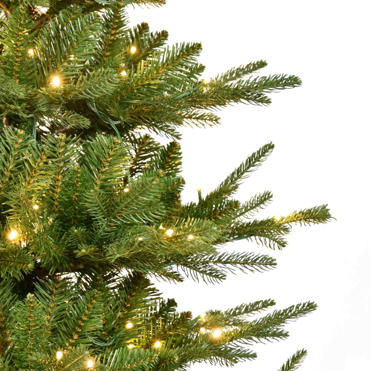 Puleo International 7.5 Pre-Lit Artificial Slim Hillside Spruce Tree