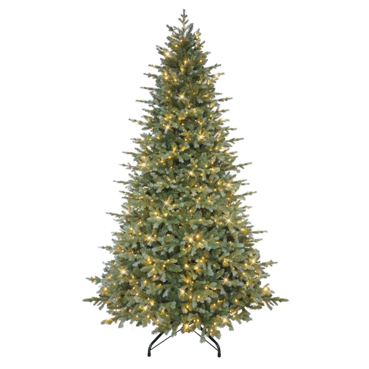 Puleo International 9 Pre-Lit Linden Fir Artificial Tree with 750 Dual-Color LED Lights