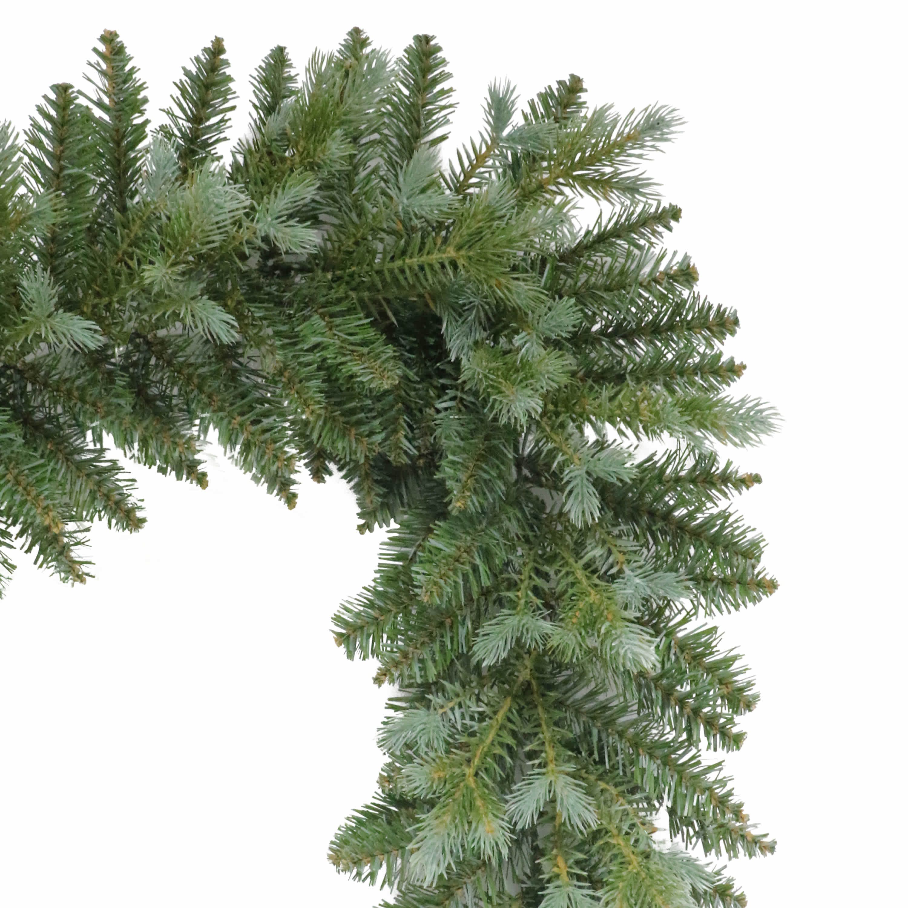 Puleo International 9 x 10" Artificial Linden Fir Christmas Blue/Green Garland