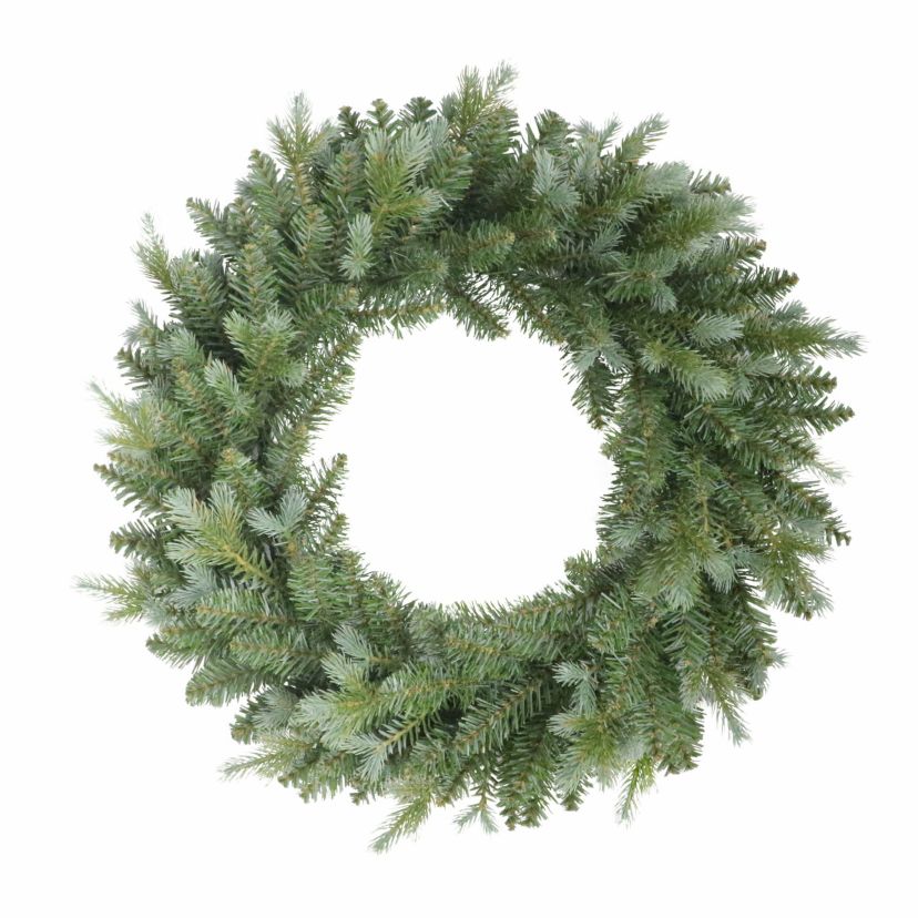 Puleo International 24" Linden Fir Artificial Blue/Green Christmas Wreath