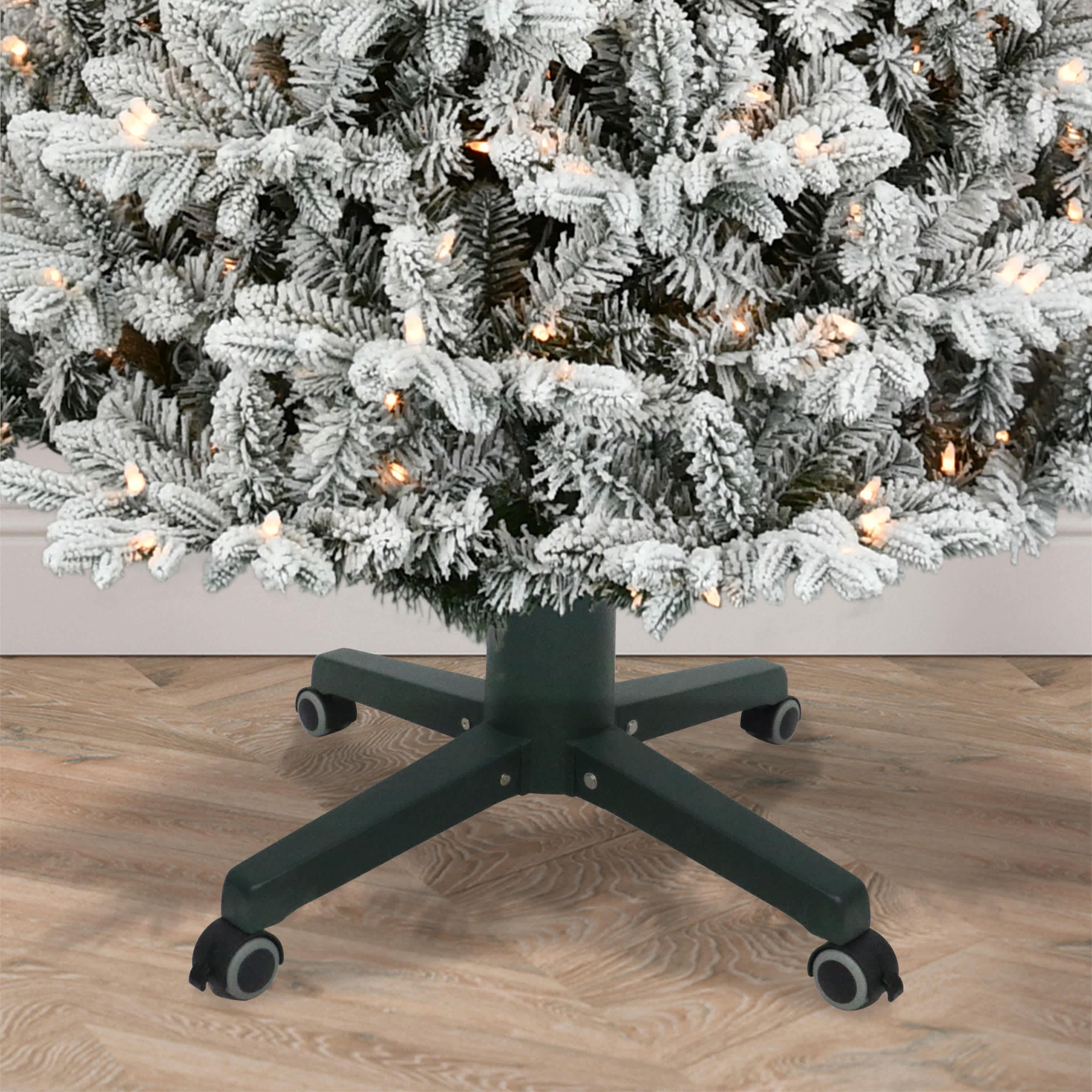 Puleo International 21" Lockable Artificial Tree Stand for up to 8 Trees Adjustable
