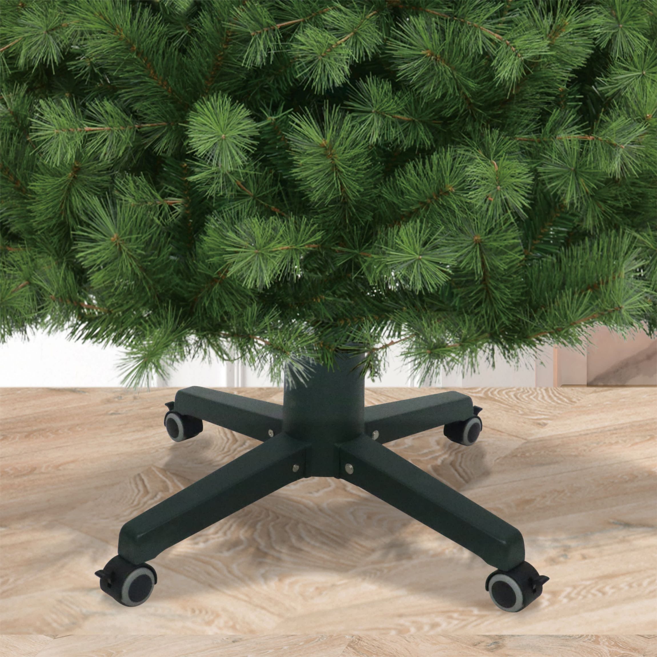 Puleo International 21" Lockable Artificial Tree Stand for up to 8 Trees Adjustable
