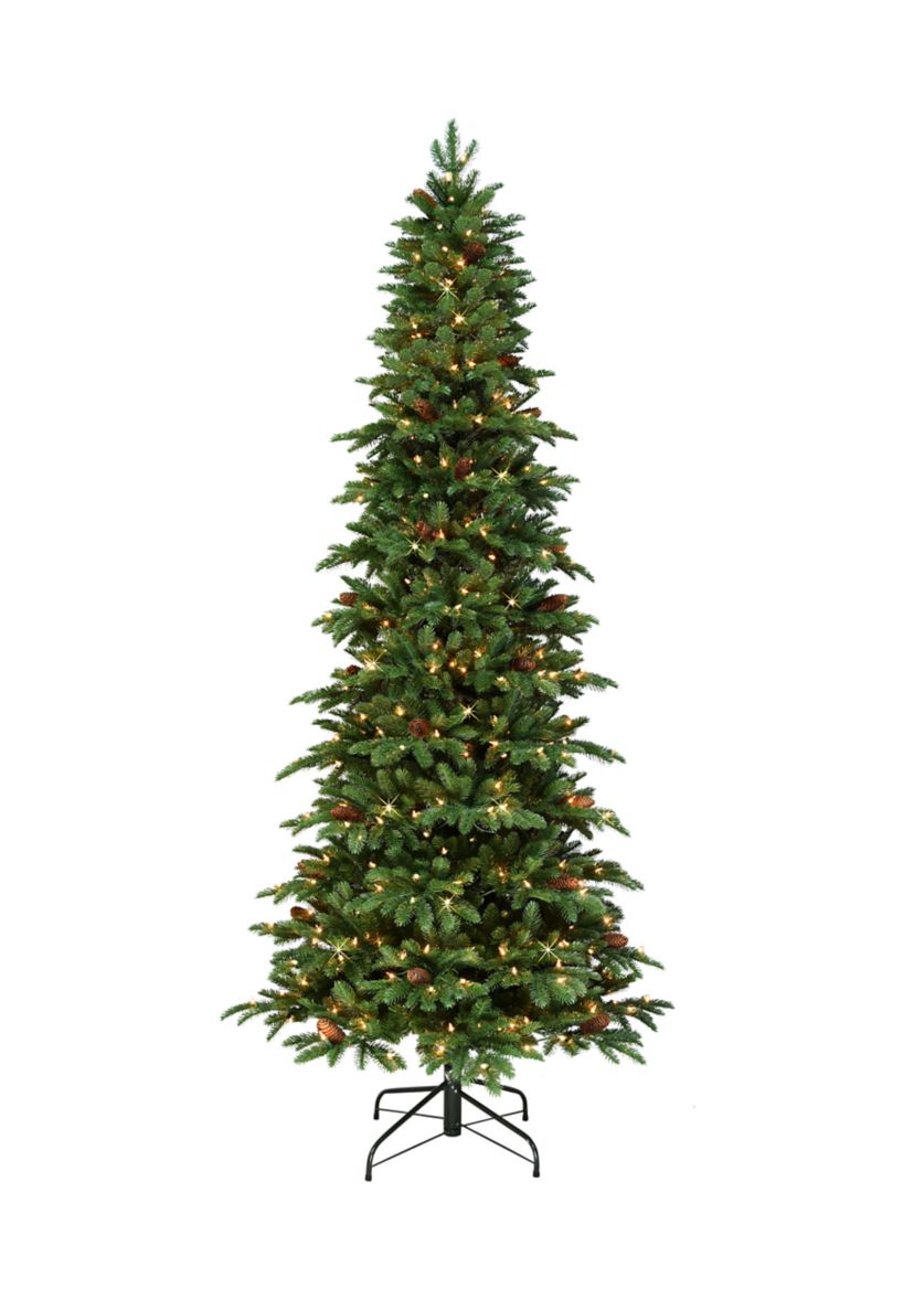 Pre-Lit 7.5-Foot Slim Montana Spruce Christmas Tree