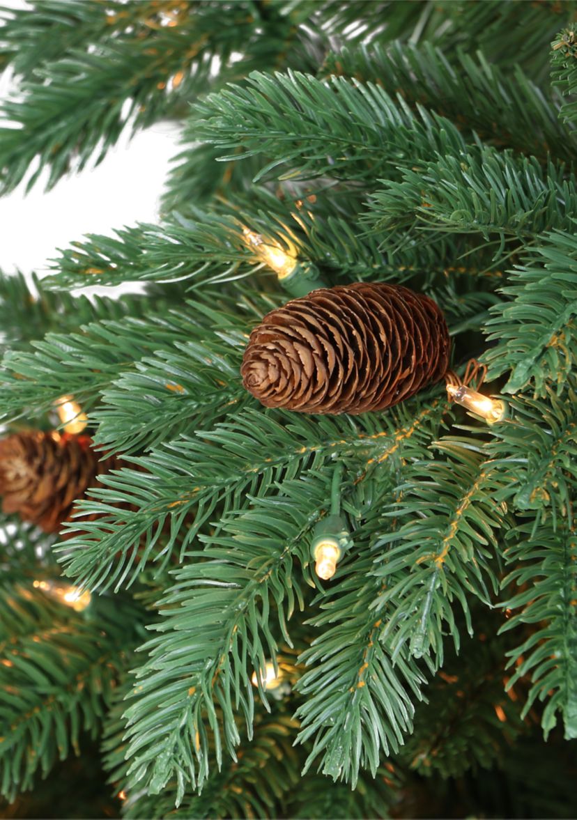 Pre-Lit 7.5-Foot Slim Montana Spruce Christmas Tree